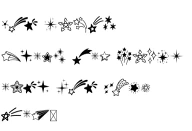 Star Doodle by Fox7 — Dingbats Font — thumbnail 7
