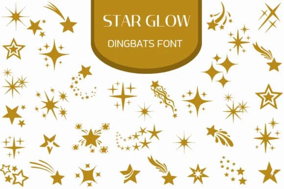Star Glow by Heartcraft Atelier — Dingbats Font