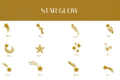 Star Glow by Heartcraft Atelier — Dingbats Font — thumbnail 3