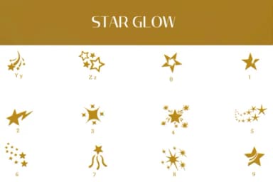 Star Glow by Heartcraft Atelier — Dingbats Font — thumbnail 4