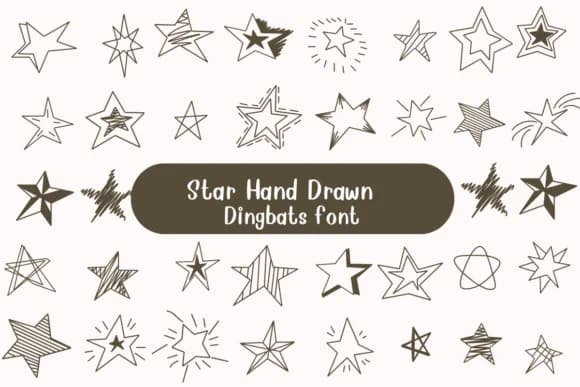 Star Hand Drawn by Nongyao — Dingbats Font