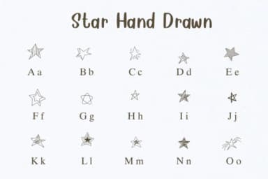 Star Hand Drawn by Nongyao — Dingbats Font — thumbnail 2