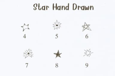 Star Hand Drawn by Nongyao — Dingbats Font — thumbnail 4