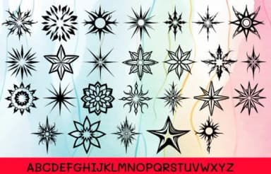 Star Hawaiian by MOMAT THIRTYONE — Dingbats Font — thumbnail 2