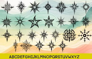 Star Maori by MOMAT THIRTYONE — Dingbats Font — thumbnail 2