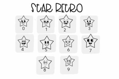 Star Retro by Sirinart — Dingbats Font — thumbnail 4