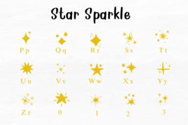 Star Sparkle by Nongyao — Dingbats Font — thumbnail 3