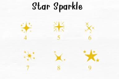 Star Sparkle by Nongyao — Dingbats Font — thumbnail 4