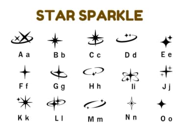 Star Sparkle by Nun Sukhwan — Dingbats Font — thumbnail 5