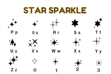 Star Sparkle by Nun Sukhwan — Dingbats Font — thumbnail 6