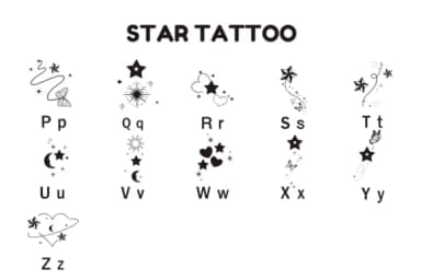Star Tattoo by Nun Sukhwan — Dingbats Font — thumbnail 3