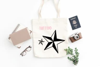 Star Tattoo by PraewDesigns — Dingbats Font — thumbnail 6