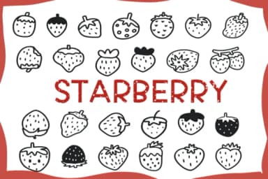 Starberry by Foam-Design Store — Dingbats Font — thumbnail 1