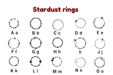 Stardust Rings by Nun Sukhwan — Dingbats Font — thumbnail 2