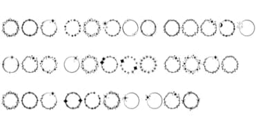 Stardust Rings by Nun Sukhwan — Dingbats Font — thumbnail 7
