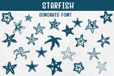 Starfish by Sontaya — Dingbats Font — thumbnail 1
