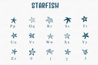 Starfish by Sontaya — Dingbats Font — thumbnail 3