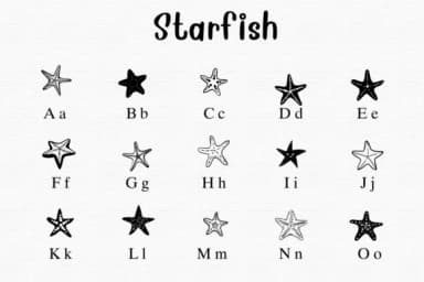 Starfish by Nongyao — Dingbats Font — thumbnail 2