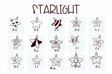 Starlight by Sirinart — Dingbats Font — thumbnail 2