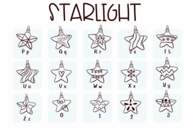 Starlight by Sirinart — Dingbats Font — thumbnail 3
