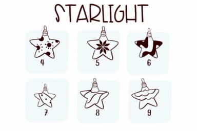 Starlight by Sirinart — Dingbats Font — thumbnail 4