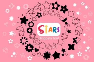 Stars by Kedner Kreations — Dingbats Font — thumbnail 1