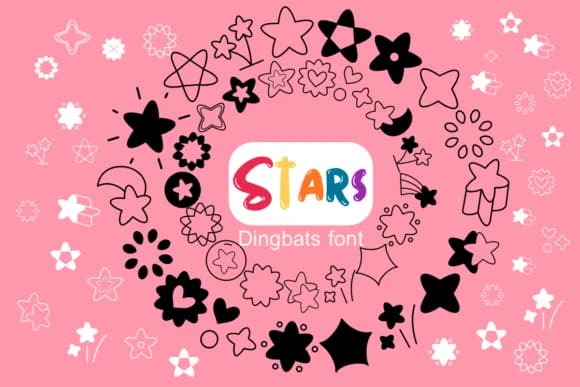 Stars by Kedner Kreations — Dingbats Font