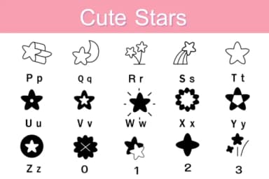 Stars by Kedner Kreations — Dingbats Font — thumbnail 3