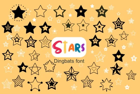 Stars by Nun Sukhwan — Dingbats Font