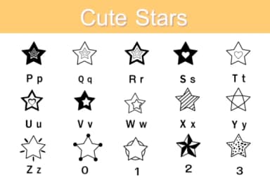 Stars by Nun Sukhwan — Dingbats Font — thumbnail 3