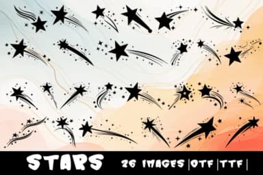 Stars by MOMAT THIRTYONE — Dingbats Font — thumbnail 1