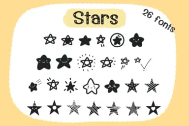 Stars by Foam-Design Store — Dingbats Font — thumbnail 1