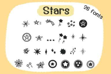 Stars by Foam-Design Store — Dingbats Font — thumbnail 2