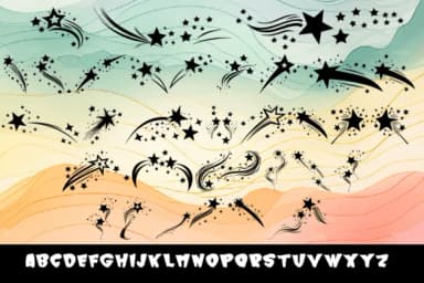 Stars Chic by MOMAT THIRTYONE — Dingbats Font — thumbnail 2