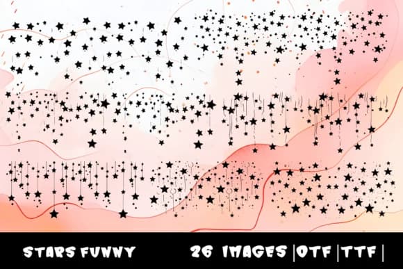 Stars Funny by MOMAT THIRTYONE — Dingbats Font