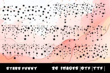 Stars Funny by MOMAT THIRTYONE — Dingbats Font — thumbnail 1