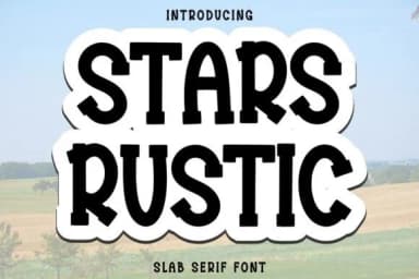 Stars Rustic by Minimalist Eyes — Slab Serif Font — thumbnail 1