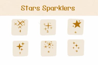 Stars Sparklers by Ketsarin — Dingbats Font — thumbnail 4