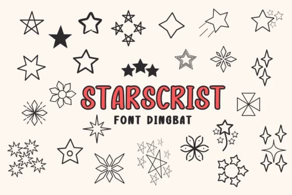 Starscrist by Eystore — Dingbats Font