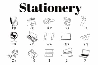 Stationery by Suphitchaya — Dingbats Font — thumbnail 3