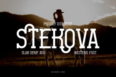 Stekova by qrdesignstd — Slab Serif Font — thumbnail 1