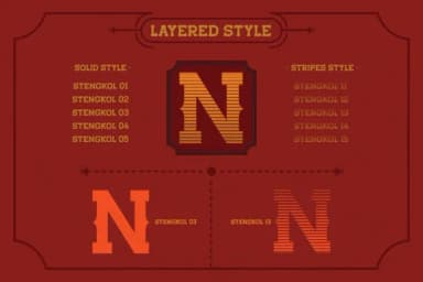 Stengkol by Viaction Type.Co — Slab Serif Font — thumbnail 3