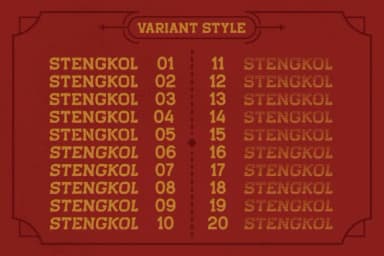 Stengkol by Viaction Type.Co — Slab Serif Font — thumbnail 5
