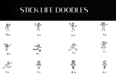 Stick Life Doodles by Heartcraft Atelier — Dingbats Font — thumbnail 3