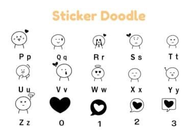 Sticker Doodle by Nun Sukhwan — Dingbats Font — thumbnail 3