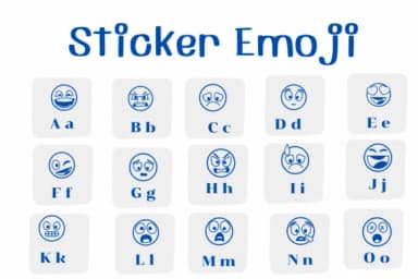 Sticker Emoji by Ketsarin — Dingbats Font — thumbnail 2
