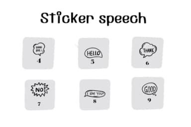 Sticker Speech by Ketsarin — Dingbats Font — thumbnail 4
