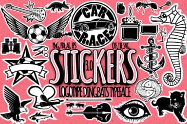 Stickers by Minimalistartstudio — Dingbats Font — thumbnail 1