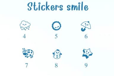 Stickers Smile by Nongyao — Dingbats Font — thumbnail 4