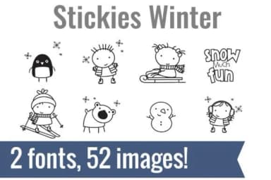 Stickies Christmas Dingbats by Illustration Ink — Dingbats Font — thumbnail 2